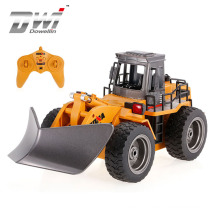 DWI Dowellin 2.4G Huina Remote Control Bulldozer Truck Construction Vehicle 1/18 Engineering Truck RC Car